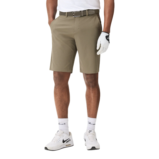 Macade Olive Green Four-Way Stretch Shorts