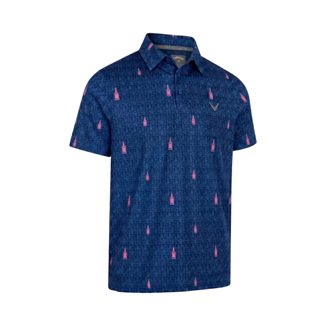 Callaway Whiskey Print Blue Shirt