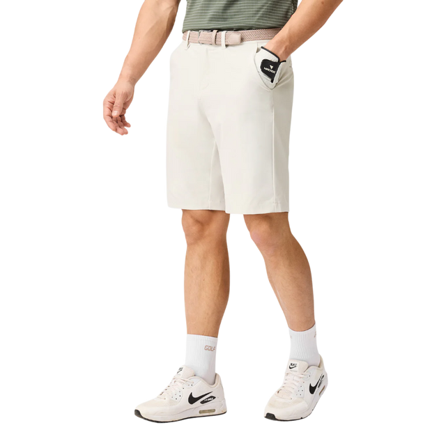 Macade Bone White Four-Way Stretch Shorts