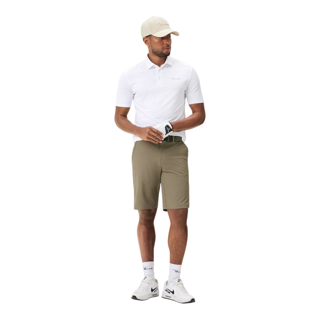 Macade Olive Green Four-Way Stretch Shorts