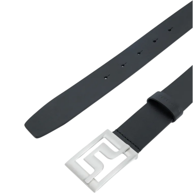J.Lindeberg Slater 40 Pro Black Leather Belt