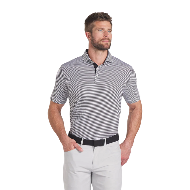 Puma Isle Pique Black/White Glow Polo