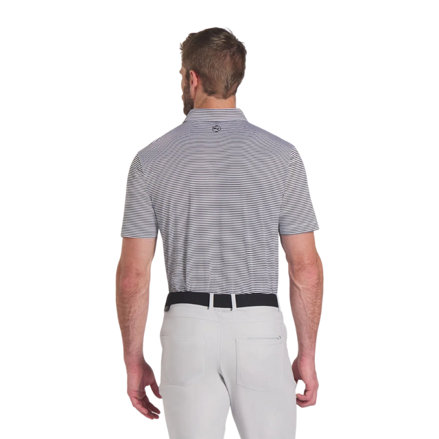Puma Isle Pique Black/White Glow Polo