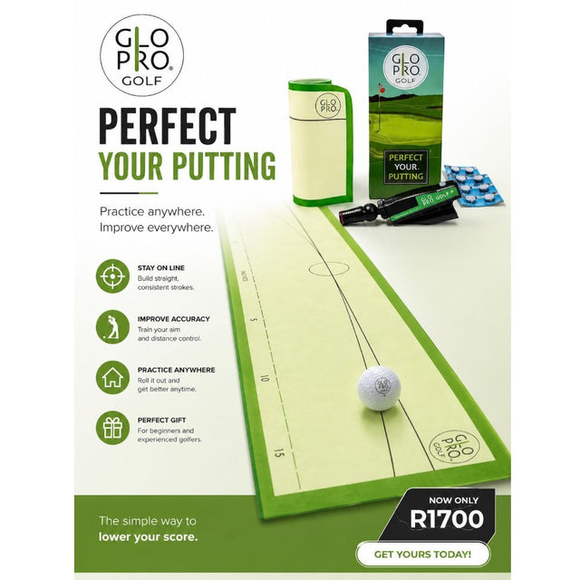 Glo Pro Golf Putting Straight/Arc Alignment Training Aid
