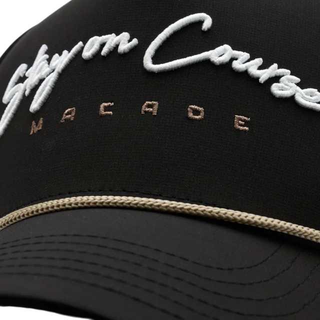 Macade Rope Course Black Snapback Cap