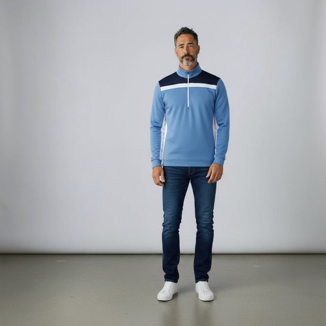 Galvin Green Dean Moonlight Blue/Navy Quarter Zip