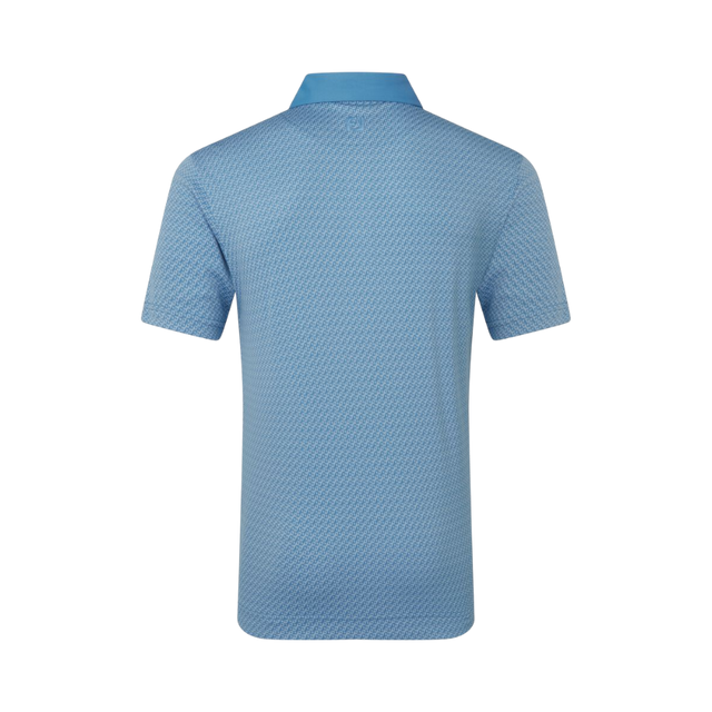 FootJoy EU Star Geo Jacquard Coastal Blue Polo