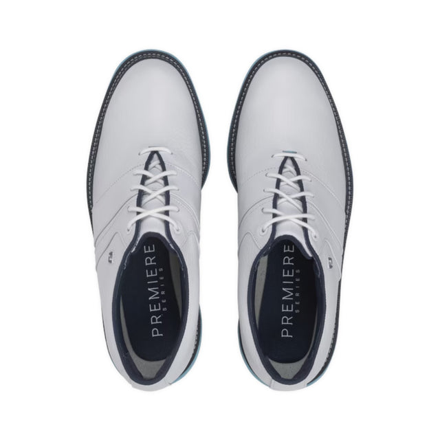 Footjoy Premiere Packard White Navy Shoe