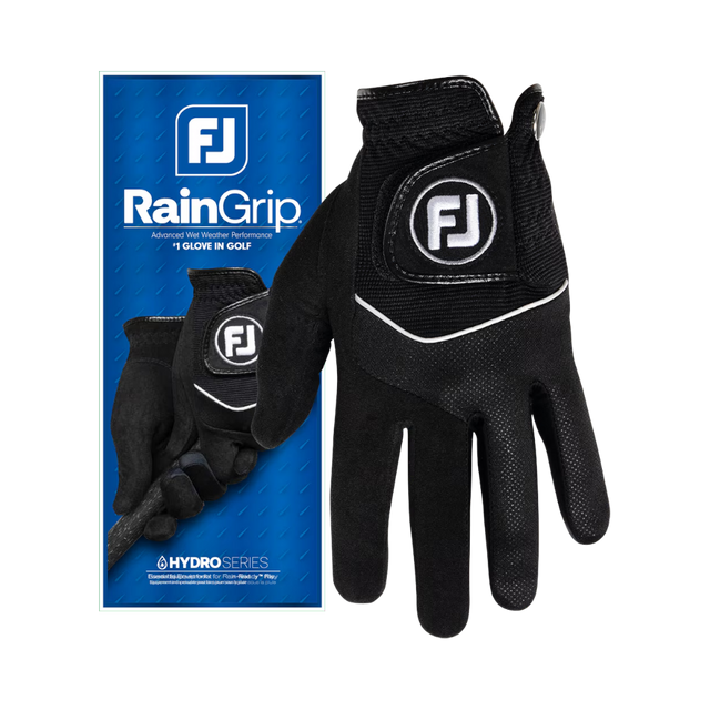 FootJoy RainGrip Black Gloves