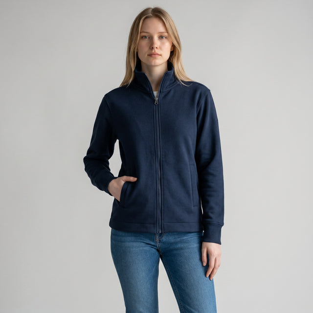 Cutter and Buck Eco Roam Navy Full Zip Womens Jacket