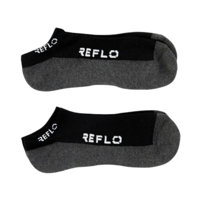 Reflo Lugano Black Trainer Sock 2 Pack
