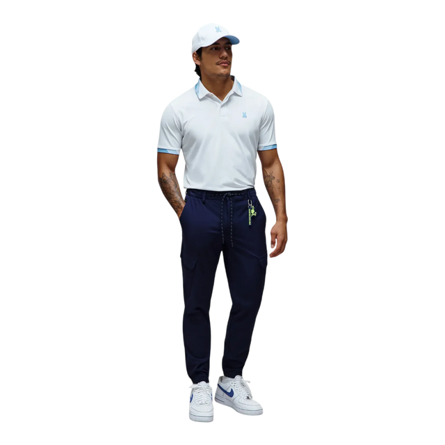 Psycho Bunny Onyx White Sport Polo