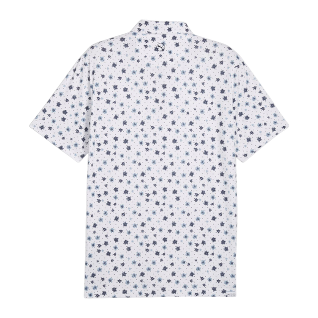 Puma Cloudspun Floral White Glow/Zen Blue Polo