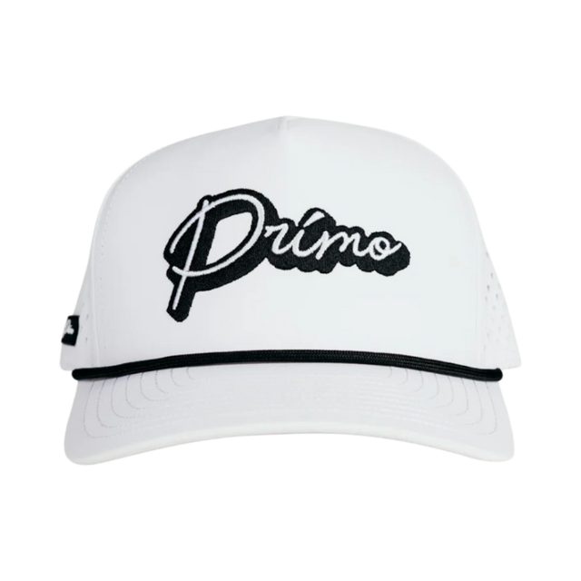 Primo White 3D Cursive Cap
