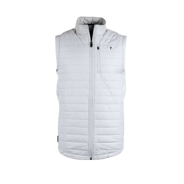 Primo Light Gray Puff Vest Jacket
