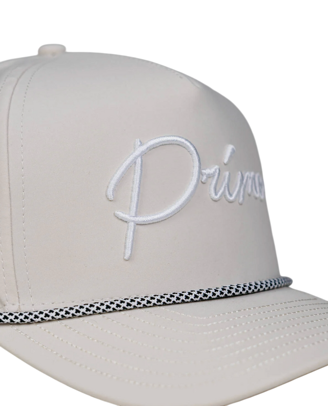 Primo & Grant Cream Rope Cursive Cap