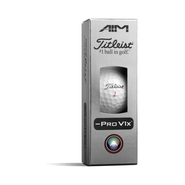 Titleist Pro V1x Left Dash AIM Enhanced 2026 White Golf Balls