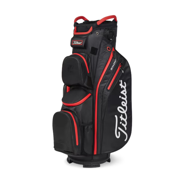 Titleist Cart 14 Stadry Black/Red Cart Bag