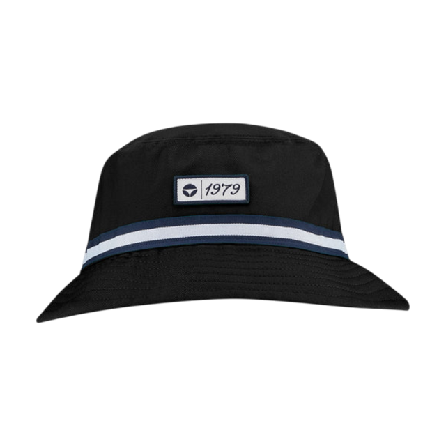 TaylorMade Vintage Twill Black Bucket Hat