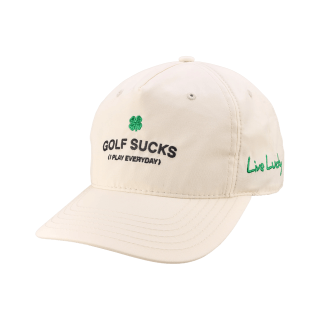 Black Clover Golf Sucks Ivory Cap - One Golf