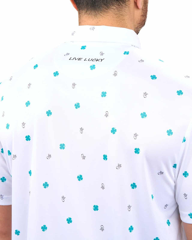 Black Clover Tweet White Polo
