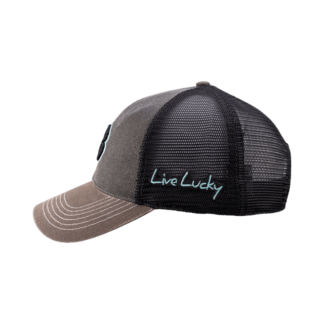 Black Clover Two Tone Vintage Age 37 Charcoal/Brown Cap - One Golf