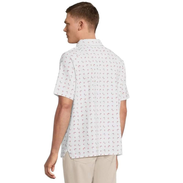 Callaway Abstract Swing Chev White Men's Shirt - One Golf