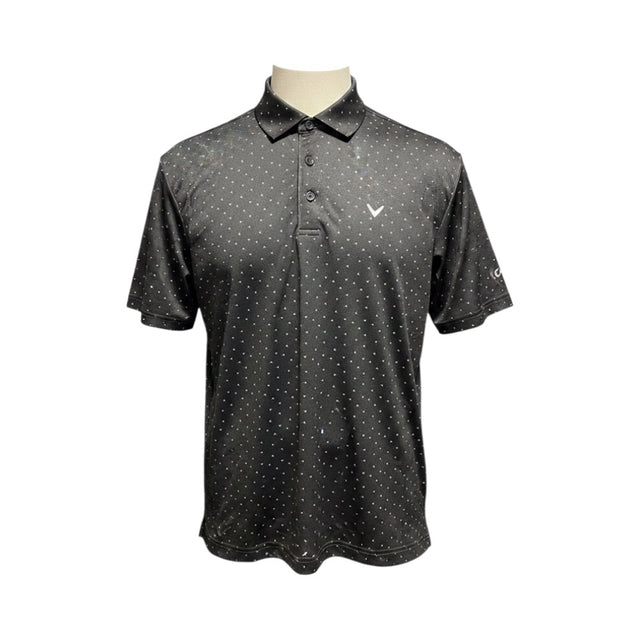 Callaway Chev Print Cavair Black Shirt - One Golf