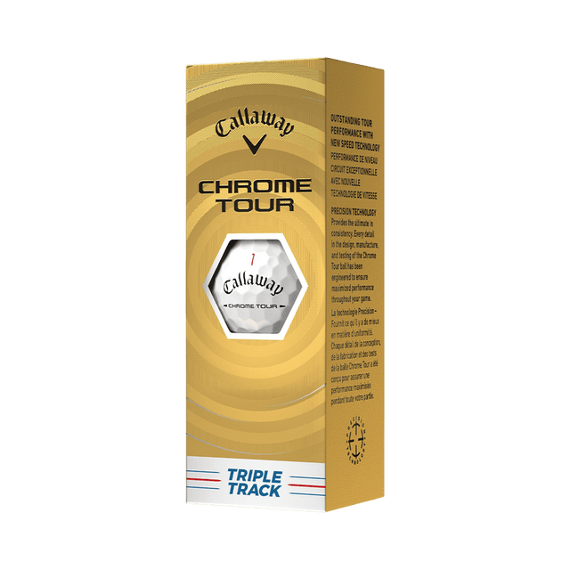 Callaway Chrome Tour 26 Triple Track White Golf Balls - One Golf