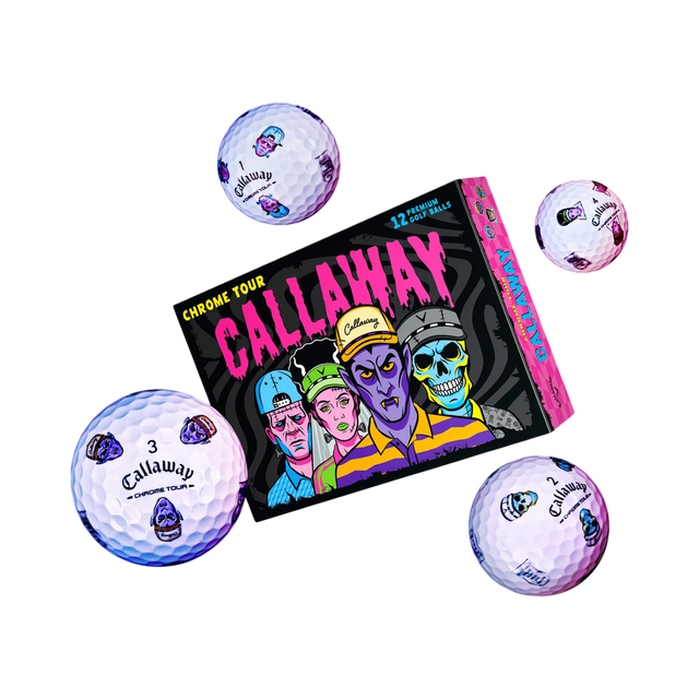 Callaway Chrome Tour Truvis Halloween Edition White Golf Balls - One Golf