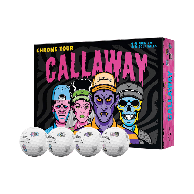 Callaway Chrome Tour Truvis Halloween Edition White Golf Balls - One Golf