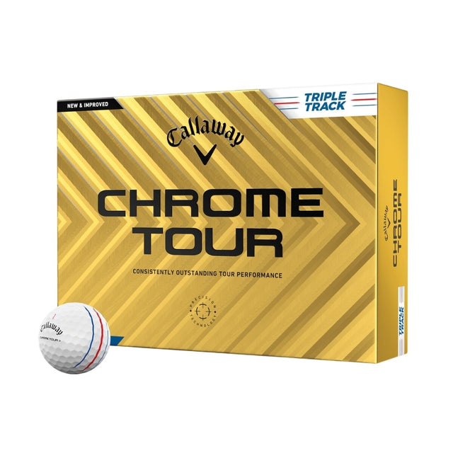 Callaway Chrome Tour Triple Track White Golf Balls
