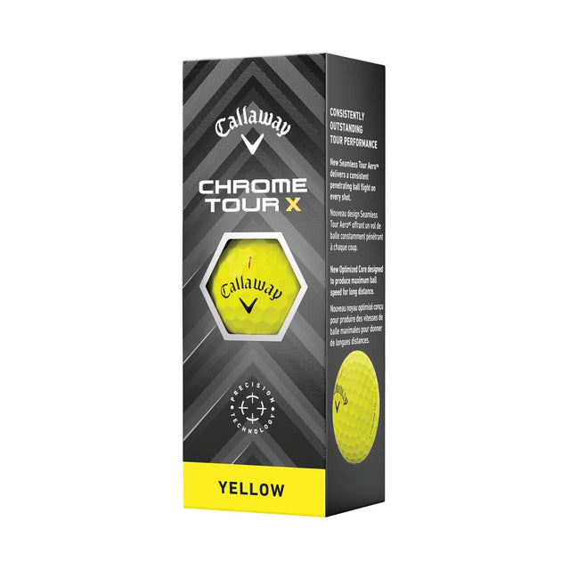 Callaway Chrome Tour X Yellow Golf Balls