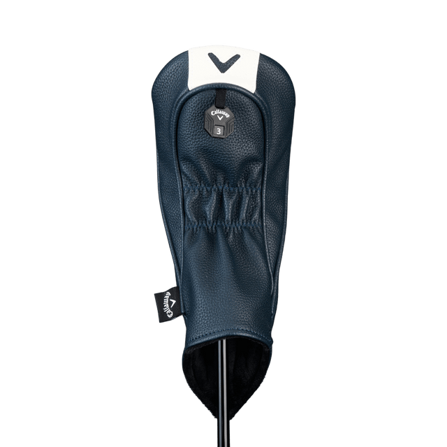 Callaway Premium Navy/White Wood Cover - One Golf