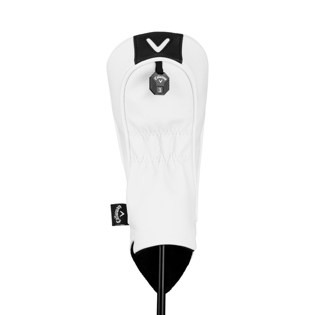 Callaway Premium White/Black Wood Cover - One Golf