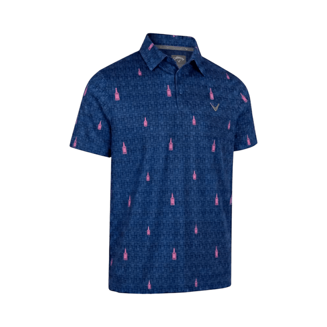 Callaway Whiskey Print Blue Shirt - One Golf