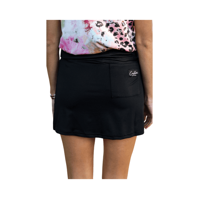 Custom Apparel Ladies Black Skirt - One Golf