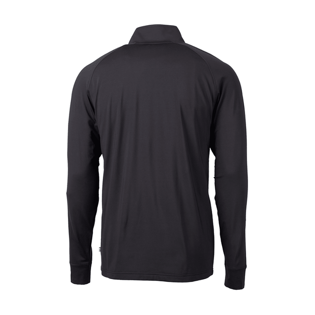Cutter and Buck Mens Adapt Black Half Zip