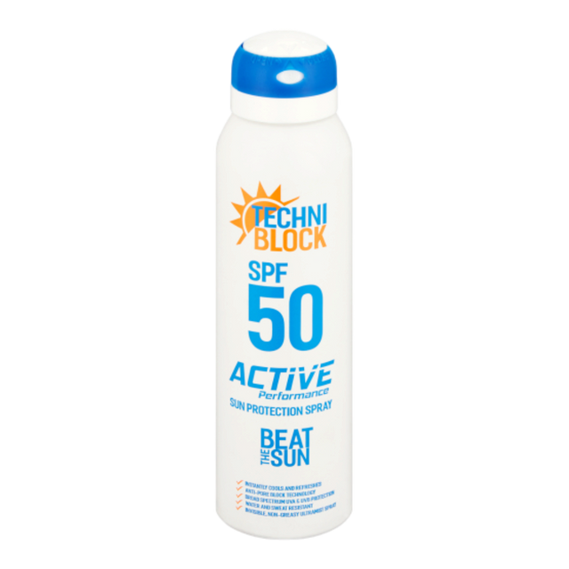 Techniblock SPF50 Sun Protection Spray (150ml)