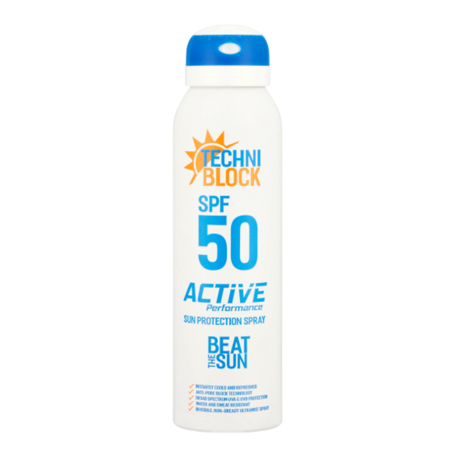 Techniblock SPF50 Sun Protection Spray (150ml)