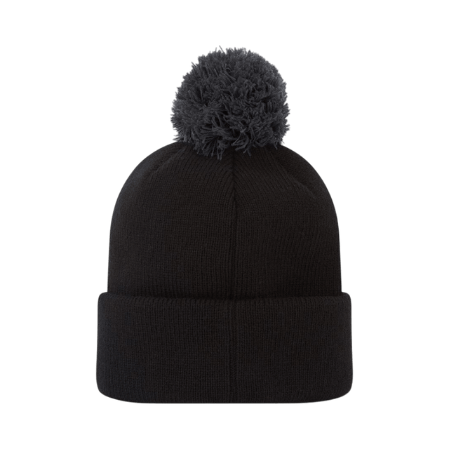 FootJoy Black Pom Pom Knit Hat - One Golf