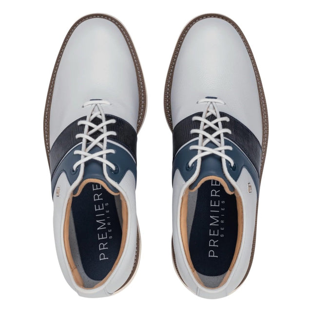 FootJoy Premiere Series Packard White/Navy Golf Shoe - One Golf