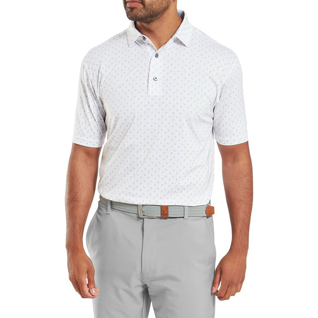 Footjoy EU Flower Bud Foulard White Polo