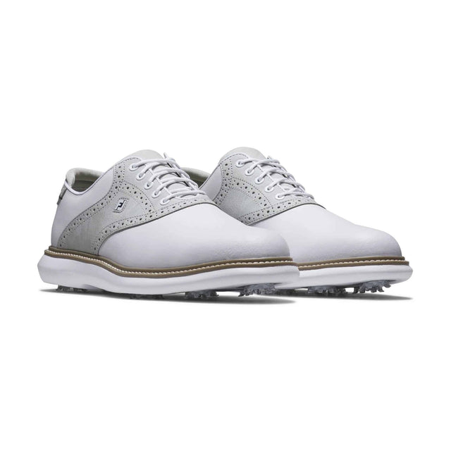 FootJoy Traditions White/Grey Golf Shoe - One Golf