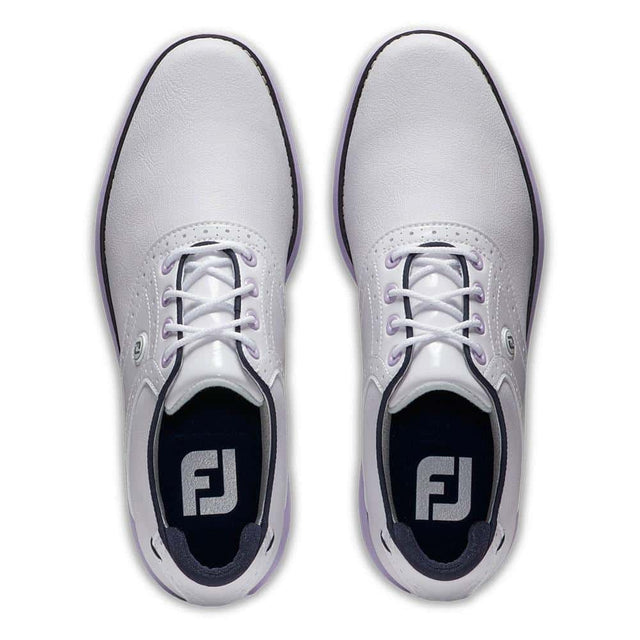 FootJoy Traditions White/Navy/Purple Shoes - One Golf