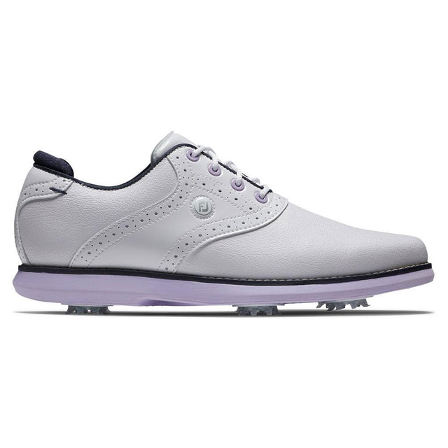 FootJoy Traditions White/Navy/Purple Shoes