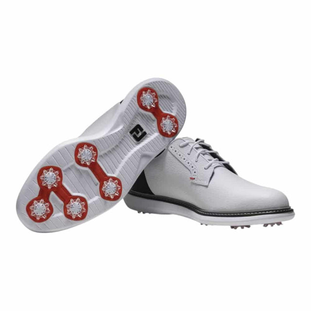 FootJoy Traditions Bultcher White/Black/Red Golf Shoe