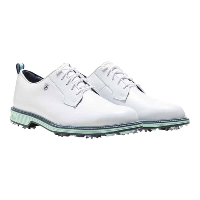 FootJoy Premier Series Field White/Mint/Blue Golf Shoe