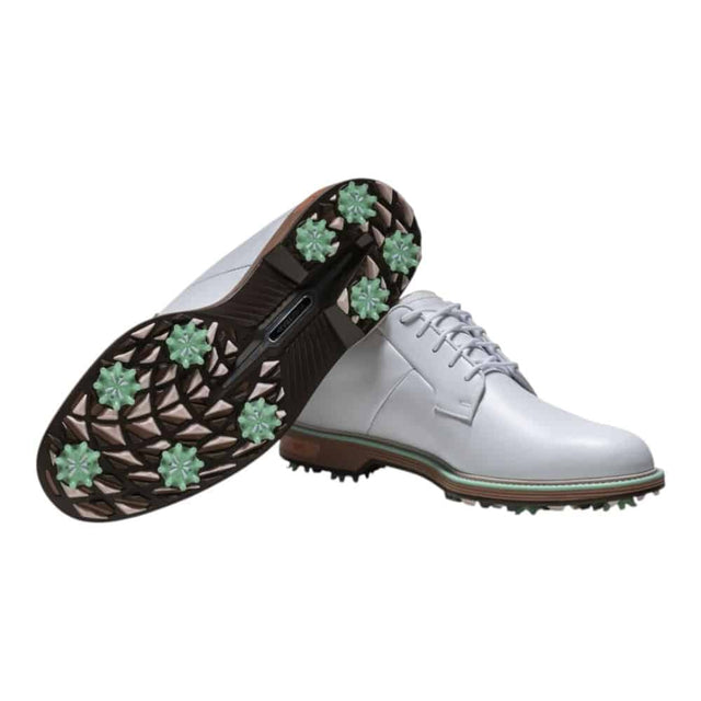 FootJoy Premier Series Field White/Tan/Mint Golf Shoe