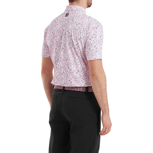 FootJoy Watercolour Print Pique Shirt - One Golf